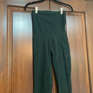 Beyond Yoga Maternity Leggings Dark Green with Pockets